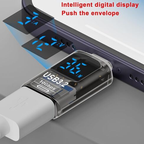 USB to Type C Adapter,Type C Revolution USB 3.2 Female LED Display in Kuwait
