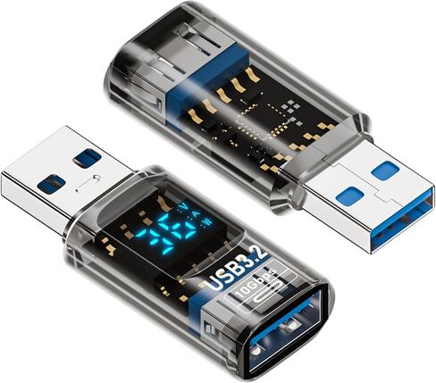 USB to USB3.2 Adapter,10Gbps Converter with LED Voltage Display (2Pack) in Kuwait