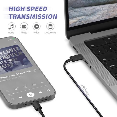iPhone Charger Fast Charging,[MFi Certified] 2Pack 20W Type C Fast Charger Block with [10FT&6FT] USB C to Lightning Cable Compatible for iPhone 14/13/12/11 Pro Max/Xs Max/XR/X,iPad in Kuwait