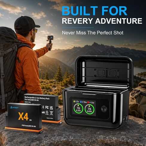Artman 20W Dual Fast Charger with 2 Pack 2100mAh 360 X4 Air Batteries in Saudi Arabia
