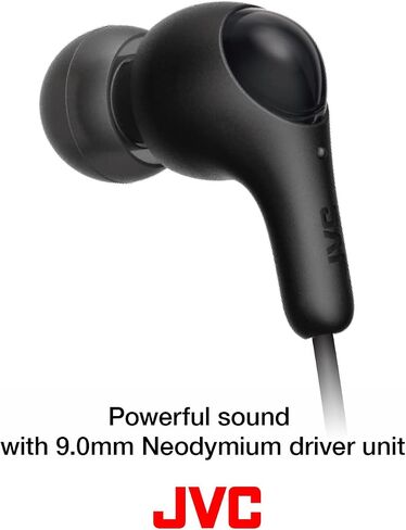 JVC Gumy in Ear Earbud Headphones, Powerful Sound, Comfortable and Secure Fit, Silicone Ear Pieces S/M/L - HAFX7W White in Kuwait