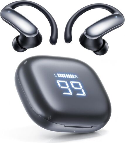 M145 Bluetooth Earphone Over Ear Extra-Large Font Display(Black) in Kuwait