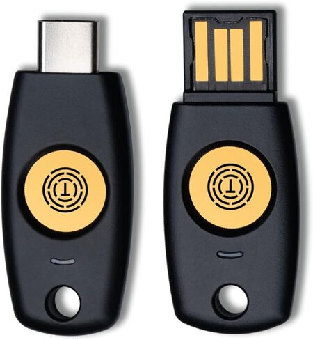 Dual Touch + PIN Security Key Bundle | USB-A & USB-C | FIDO2/WebAuthn/U2F | Passkey | TrustKey T110 & T120 in Kuwait