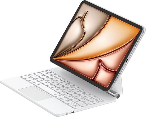 Magic Keyboard for iPad Air 11 inch M3/M2, Keyboard Case for iPad Air 5th/4th Gen, Magnetic Stand, Multi-Touch Trackpad Backlit, Compatible with iPad Pro 11(1st /2nd /3rd /4th), White in Kuwait