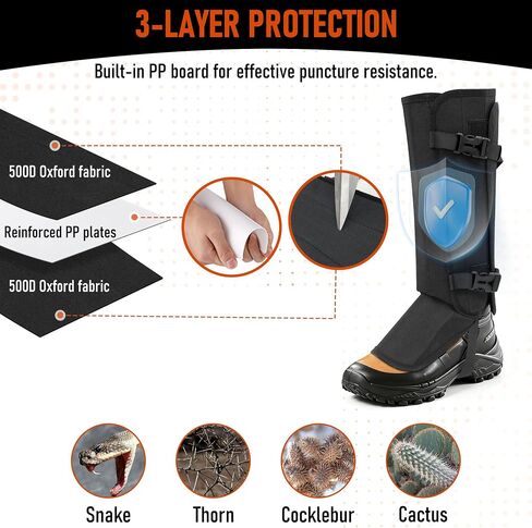IC ICLOVER Snake Gaiters, Lightweight Stab-Resistant Snake Proof Leg Guards in Saudi Arabia