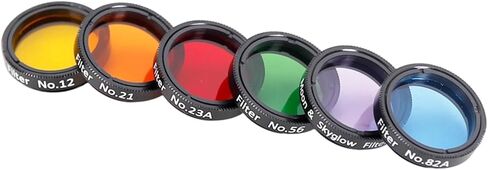 Professional Opticals Glass Filter 6 Color Varieties for Astronomy Enthusiasts Light Transmission Durability Scratch Filter in Kuwait