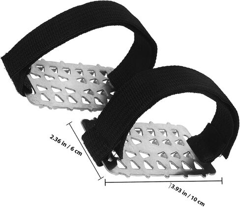 Climbing Ice Grippers Shoe Crampons with 26 Small Steel Spikes, Mountaineering Snow Traction Cleats for Hiking and Ice Walking, Non-Slip Outdoor Shoe Grippers for Winter in Kuwait