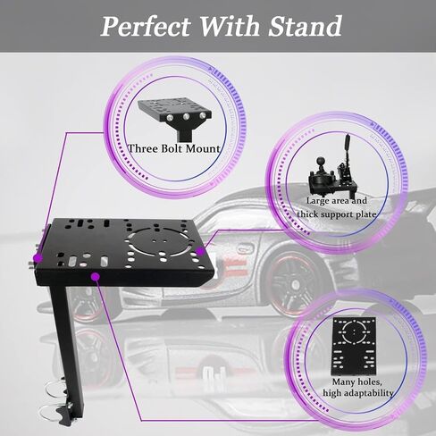 Gazzyt Racing Simulator Stand Gear Shifter Accessory, fit for Racing/Handbrake/Flight Gear Shifter Lever fit for Logitech for Thrustmaster Racing wheel steering wheel stand in Kuwait