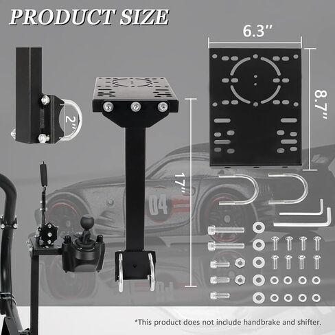 Gazzyt Racing Simulator Stand Gear Shifter Accessory, fit for Racing/Handbrake/Flight Gear Shifter Lever fit for Logitech for Thrustmaster Racing wheel steering wheel stand in Kuwait