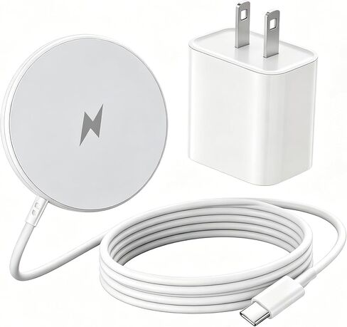 Magnetic iPhone Wireless Charger,10FT Fast Charging Apple Mag Safe Charger Wireless Charging Pad for iPhone Air/17 Pro Max/16 Pro/16 Plus/15 Pro/14/13/12/11/AirPods 3/Pro 3/2 Phone Mag safe Charge Pad in Kuwait