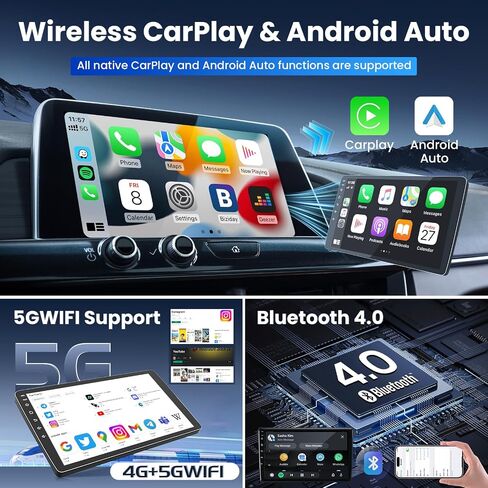 64G Car Radio Stereo for Jeep Grand Cherokee 2011 2012 2013: Upgrade Wireless Carplay Android Auto 1280 * 800 Touch Screen Head Unit Bluetooth GPS Navigation 5GWiFi FM Backup Camera in Kuwait