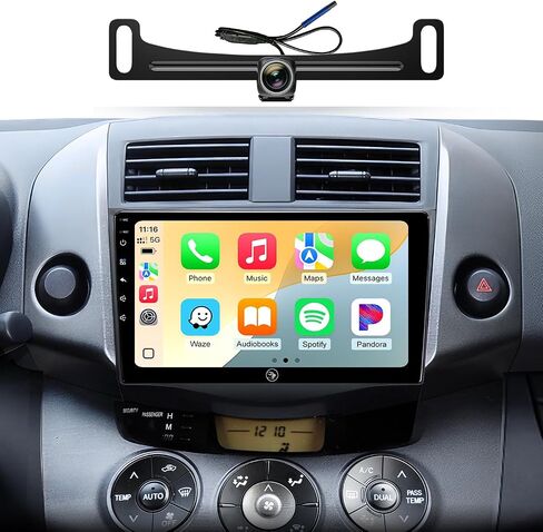 Car Stereo Radio for Toyota RAV4 2006-2012, Wireless CarPlay Android Auto in Kuwait
