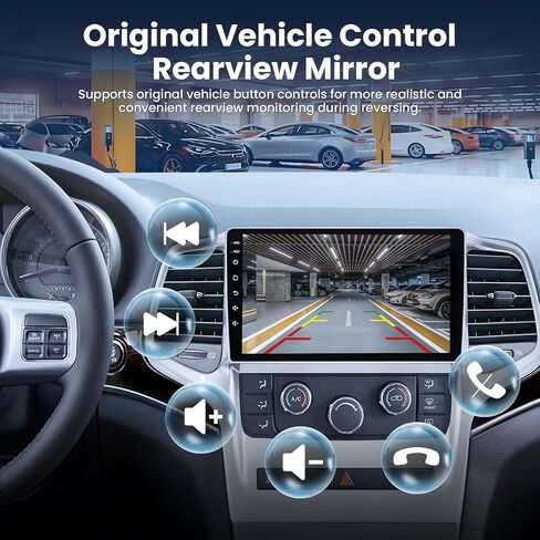 64G Car Radio Stereo for Jeep Grand Cherokee 2011 2012 2013: Upgrade Wireless Carplay Android Auto 1280 * 800 Touch Screen Head Unit Bluetooth GPS Navigation 5GWiFi FM Backup Camera in Kuwait