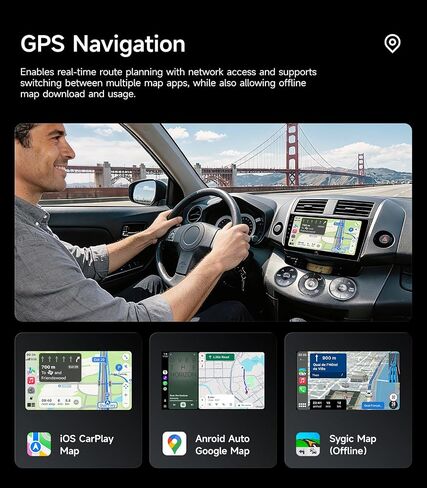 Car Stereo Radio for Toyota RAV4 2006-2012, Wireless CarPlay Android Auto in Kuwait