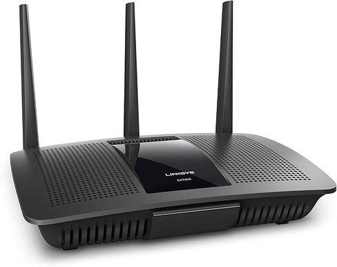 Linksys EA7300 Max-Stream: AC1750 Dual-Band Wi-Fi Router, Gigabit Ethernet Ports, 1,500 square-foot Range, 10 Devices, MU-MIMO (Black) in Kuwait
