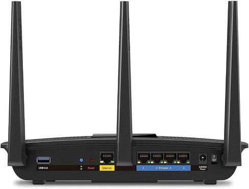 Linksys EA7300 Max-Stream: AC1750 Dual-Band Wi-Fi Router, Gigabit Ethernet Ports, 1,500 square-foot Range, 10 Devices, MU-MIMO (Black) in Kuwait
