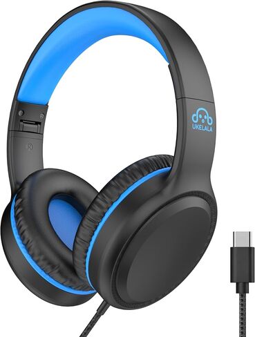 UKELALA U2C Wired Headphones with Type C Cable for Boys Girls Kids School in Kuwait