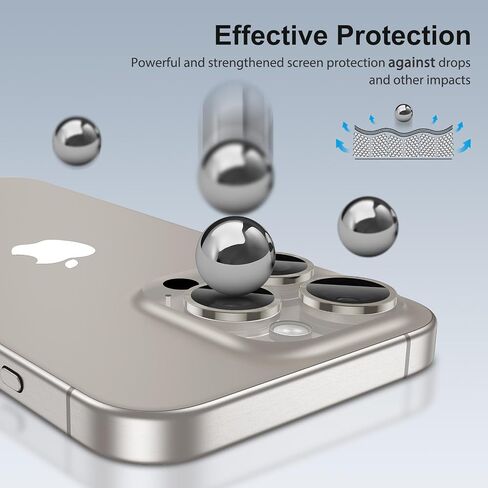 SPARIN 4 Pack Camera Lens Protector for iPhone 15 Pro/iPhone 15 Pro Max in Kuwait