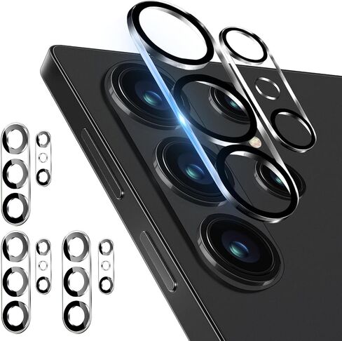 3 Pack Dengduoduo Camera Lens Protector for Samsung Galaxy S24, Tempered Glass Camera Protector Back Lens Cover, Ultra HD, 9H Hardness, Anti-Scratch, Case Friendly, Easy to Install [No Affect on Night Shots] in Kuwait