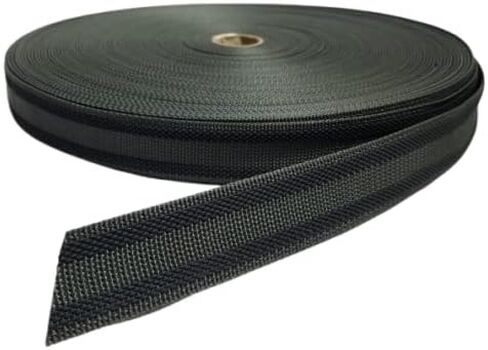 1 Yard - 1.5" Non-Slip Poly PRO Rubberized Webbing - Foliage Grey in Saudi Arabia