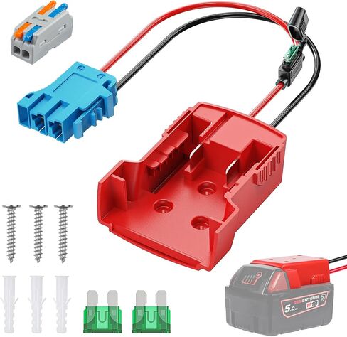 Vibit 18 V to 12 V Step-Down Converter for Milwaukee M18 Battery, DC Power Adapter, Voltage Reducer Transformer 180 W Buck Converter Regulator for Golf Cart RC Car Truck Light & DIY in Kuwait