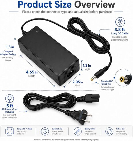 for Samsung Soundbar, 24V AC DC Power Supply Adapter, Replacement Charger Cord Compatible with HW-K650 HW-K651 HW-KM45 HW-KM55 HW-KM47 HW-KM57 HW-J550 HW-J551 HW-H450 in Kuwait
