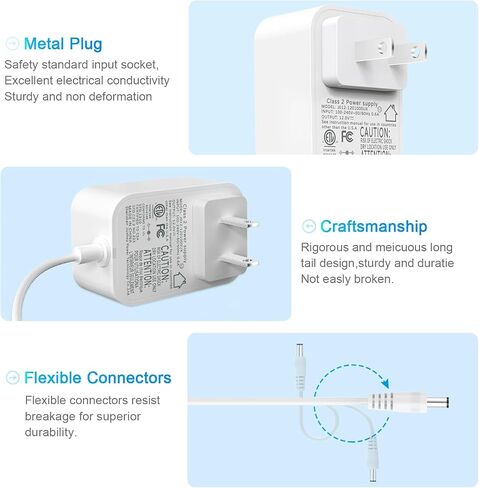 for Levoit Core Mini Air Purifier Power Cord 12V 1A Power Supply UL Lited in Saudi Arabia