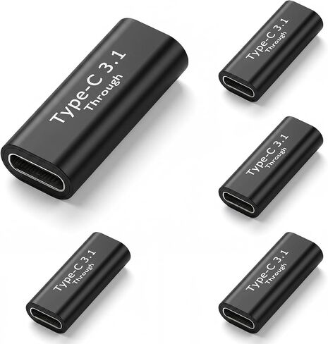 5 Pcs USB C Female to Female Adapter 10Gbps/100W/8K USB C Coupler in Saudi Arabia