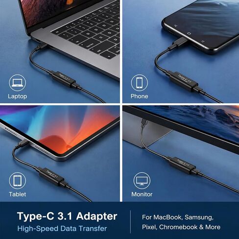5 Pcs USB C Female to Female Adapter 10Gbps/100W/8K USB C Coupler in Saudi Arabia
