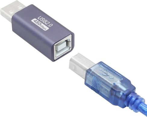 USB 2.0 Printer Connector Adapter, Expansion Adapter Plug, 480 Mbps Data in Kuwait