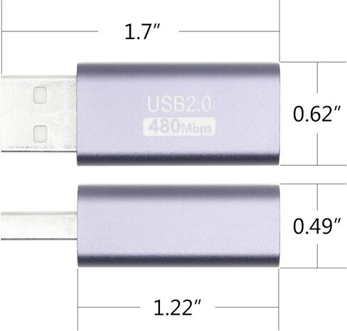 USB 2.0 Printer Connector Adapter, Expansion Adapter Plug, 480 Mbps Data in Kuwait