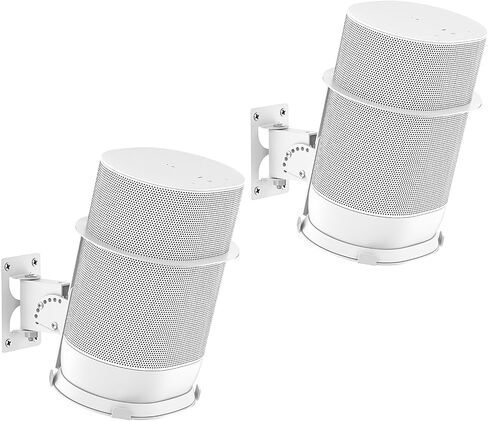 Protective Metal Speaker Mount for Sonos Move and Sonos Move 2 Wall Mount with Tilt & Swivel Adjustment Speaker Wall Mount Hook for Sonos Move 2 Mount Bracket of Indoor/Outdoor Usage, Black in Kuwait
