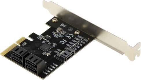KALEA-INFORMATIQUE CHIPSET JMB585 PCIe 3.0 x4 Controller Card with 5 Ports for SATA 3.0 6G Hard Drives in Kuwait