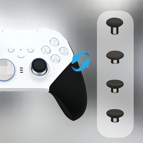 Complete Component Pack Compatible for Xbox Elite Series 2 Controller , Accessories Includes 1 Carrying Case, 1 Charging Dock, 1 Charger Cable, 4 Thumbsticks, 4 Paddles and 1 Adjustment Tool(Black) in Kuwait