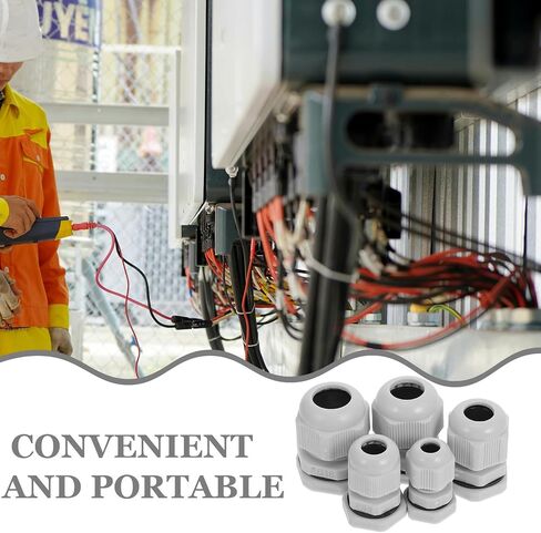 25pcs Waterproof Nylon Cable Gland Protector Adjustable 3-15mm in Saudi Arabia