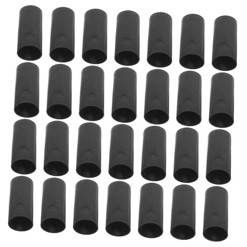 40pcs Heat Shrink Cable Cover 10mm X 30mm Rubber Black End Cap in Saudi Arabia
