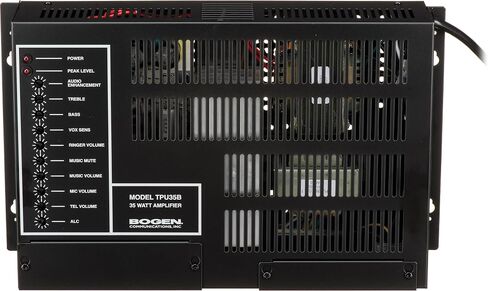 Bogen TPU35B Telephone Paging Amplifier, 35-Watt, Commercial Public Address System, Background Music Muting, Automatic Level Control, Aphex Aural Exciter, Night Ringer, Bridgeable in Kuwait