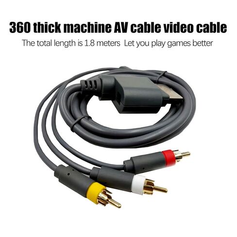 Replacement Xbox 360 AV Cable, HDTV Video and RCA Stereo AV Cable, Compatible with Xbox 360 Console Video Games (6FT) in Saudi Arabia