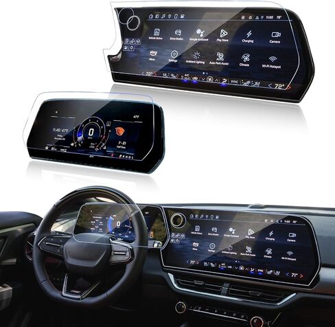 2PACK For 2025 2026 Chevy Equinox Screen Protector Tempered Glass for 2026 2025 Chevy Equinox LT/RS/ACTIV (11.3" Nav.&11" Dash) Touchscreen Display Accessories[Not For EV] in Kuwait