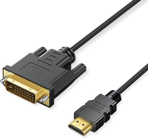 HDMI to DVI Adapter Cable,Bi Directional DVI-D 24+1 Male to Male in Kuwait