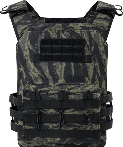 KUIEDIS Tactical Outdoors Vest,Fully Adjustable Breathable,Lightweight Modular Paintball Police Airsoft Vest in Kuwait