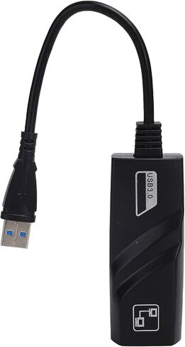 USB 3.0 to RJ45 Gigabit Ethernet Adapter, Wired Network Card for Laptop and Desktop, Plug and Play External Ethernet Adapter with 10/100/1000Mbps Speed for in Kuwait