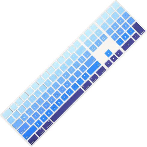Allinside Ombre Pink Cover for Apple iMac Magic Wireless Keyboard with Numeric Keypad MQ052LL/A A1843 US Layout in Kuwait