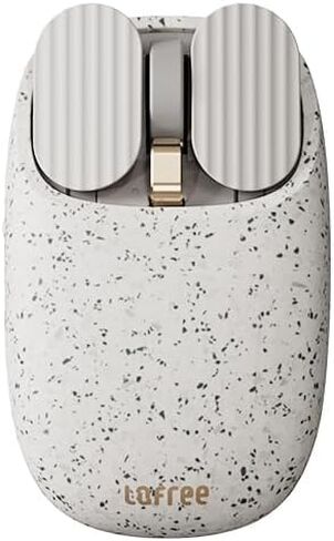 LOFREE Wavy Chips Dual-Mode Wireless Mouse with 5 Adjustable DPI Levels Compatible with Windows, MacOS, iOS, Android (Milk Tea) in Kuwait