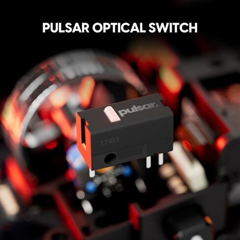 Pulsar Gaming Gears Pulsar ES FS-1 Wireless Gaming Mouse, Medium, Black in Kuwait