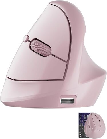 DAREU Ergonomic Vertical Wireless Mouse for Small Hands,2.4GHz / BT Optical Vertical Mice with Ergo Design for Comfort and Reduced Wrist Strain,3 Multi-Device Connectivity for Computer/PC/Laptop in Kuwait