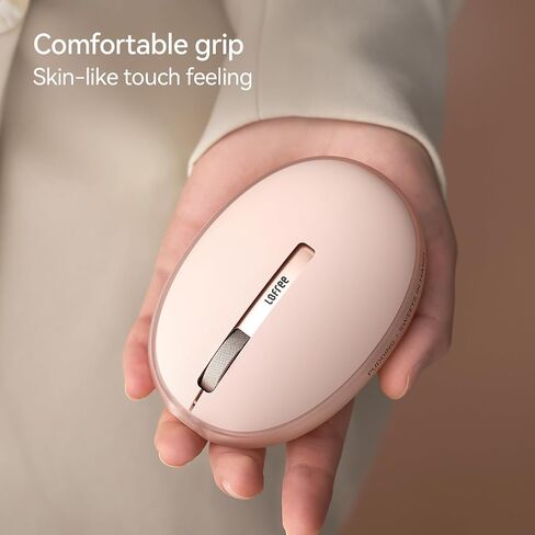 LOFREE Pudding Dual Mode Wireless Mouse with 5 Adjustable DPI Levels, Rechargeable, Office, for Windows, MacOS, iOS, Android, Compatible with PC, Mac, Laptop（Foundation） in Kuwait