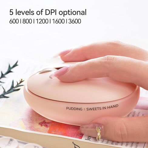 LOFREE Pudding Dual Mode Wireless Mouse with 5 Adjustable DPI Levels, Rechargeable, Office, for Windows, MacOS, iOS, Android, Compatible with PC, Mac, Laptop（Foundation） in Kuwait