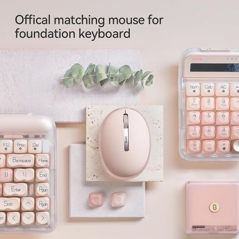 LOFREE Pudding Dual Mode Wireless Mouse with 5 Adjustable DPI Levels, Rechargeable, Office, for Windows, MacOS, iOS, Android, Compatible with PC, Mac, Laptop（Foundation） in Kuwait