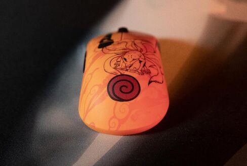 Konix Naruto Shippuden Gaming-Maus kabelgebunden/kabellos PC - Nummerierte Pro Collector Edition - 26.000 DPI - 70 Std. Akkulaufzeit - Kurama-Motiv in Kuwait